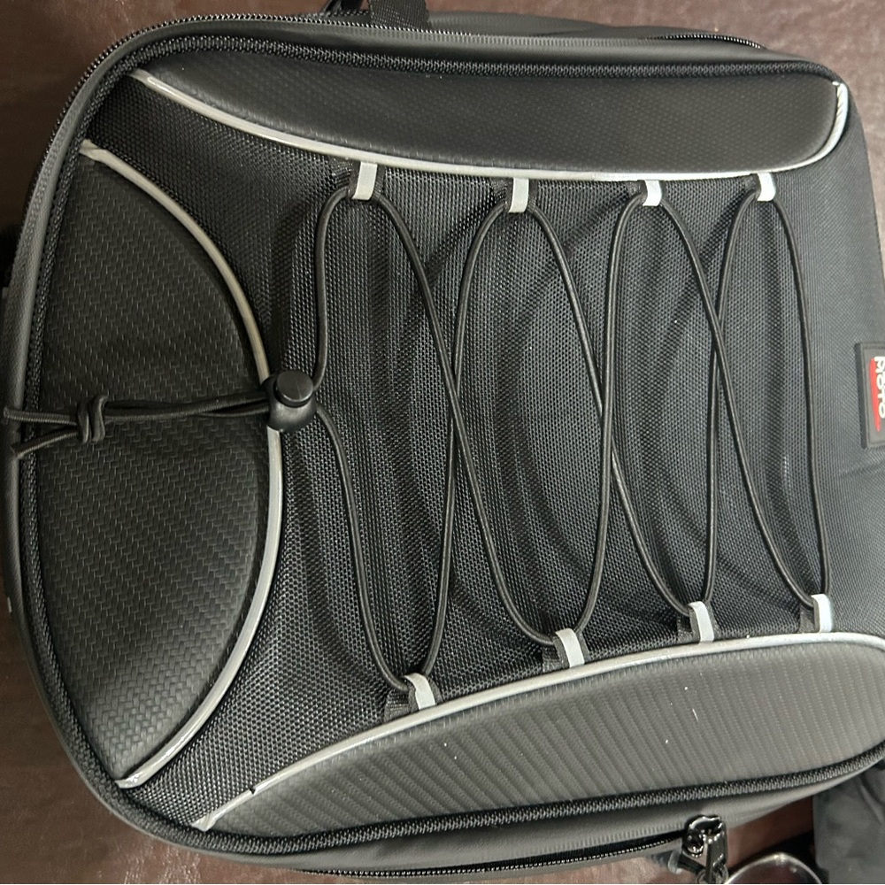 Kemi Moto Stylish Black Motorcycle Tail Bag. - Picture 9 of 11